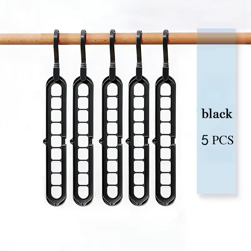 9 Hole Foldable Hanger Wardrobe Space Saving Storage Hanger For Clothes Drying Hangers Storage Organizers Rack Coat Pants Hanger