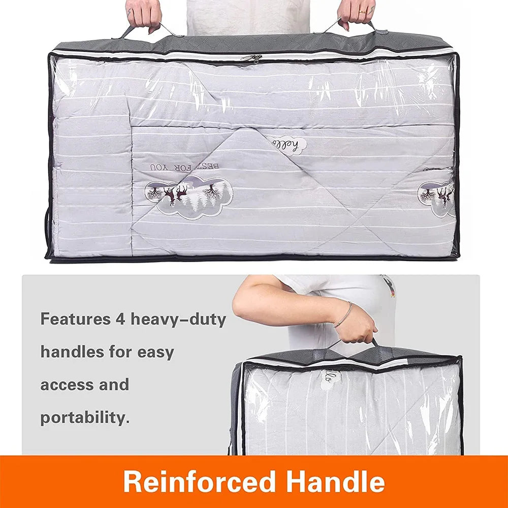 Fold Non Woven Fabric Storage Box Underbed Storage Bag Clothing Underwear Sock And Kid Toy Storage Bag For Bedroom Closet