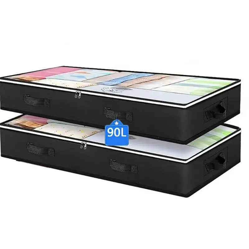Fold Non Woven Fabric Storage Box Underbed Storage Bag Clothing Underwear Sock And Kid Toy Storage Bag For Bedroom Closet