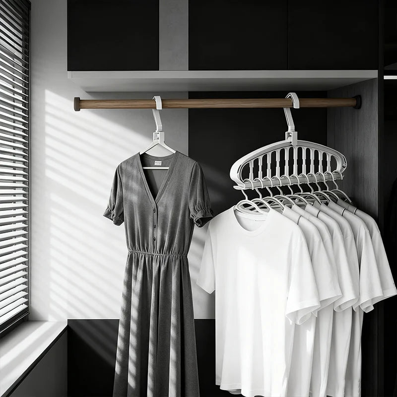 9 Hole Foldable Hanger Wardrobe Space Saving Storage Hanger For Clothes Drying Hangers Storage Organizers Rack Coat Pants Hanger