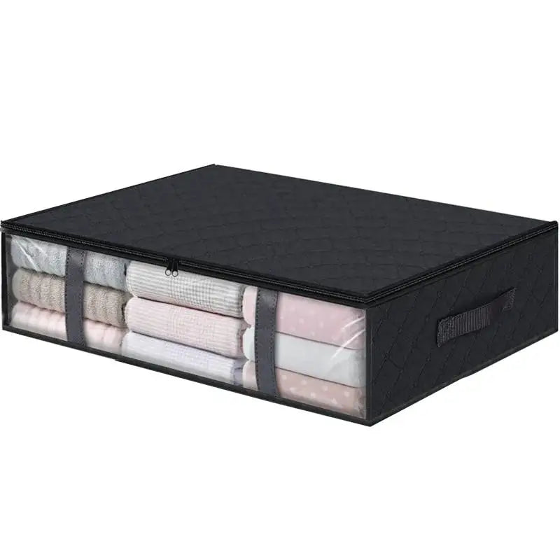 Fold Non Woven Fabric Storage Box Underbed Storage Bag Clothing Underwear Sock And Kid Toy Storage Bag For Bedroom Closet